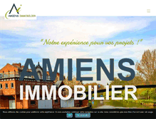 Tablet Screenshot of amiens-immobilier.net